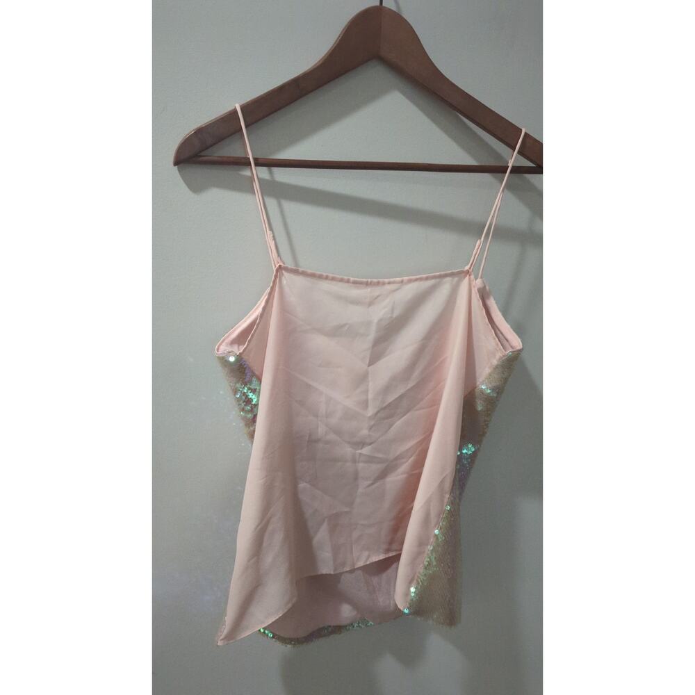 Ted Baker Eladia Sequin Nude Pink Cami Top NWT - Picture 5 of 6